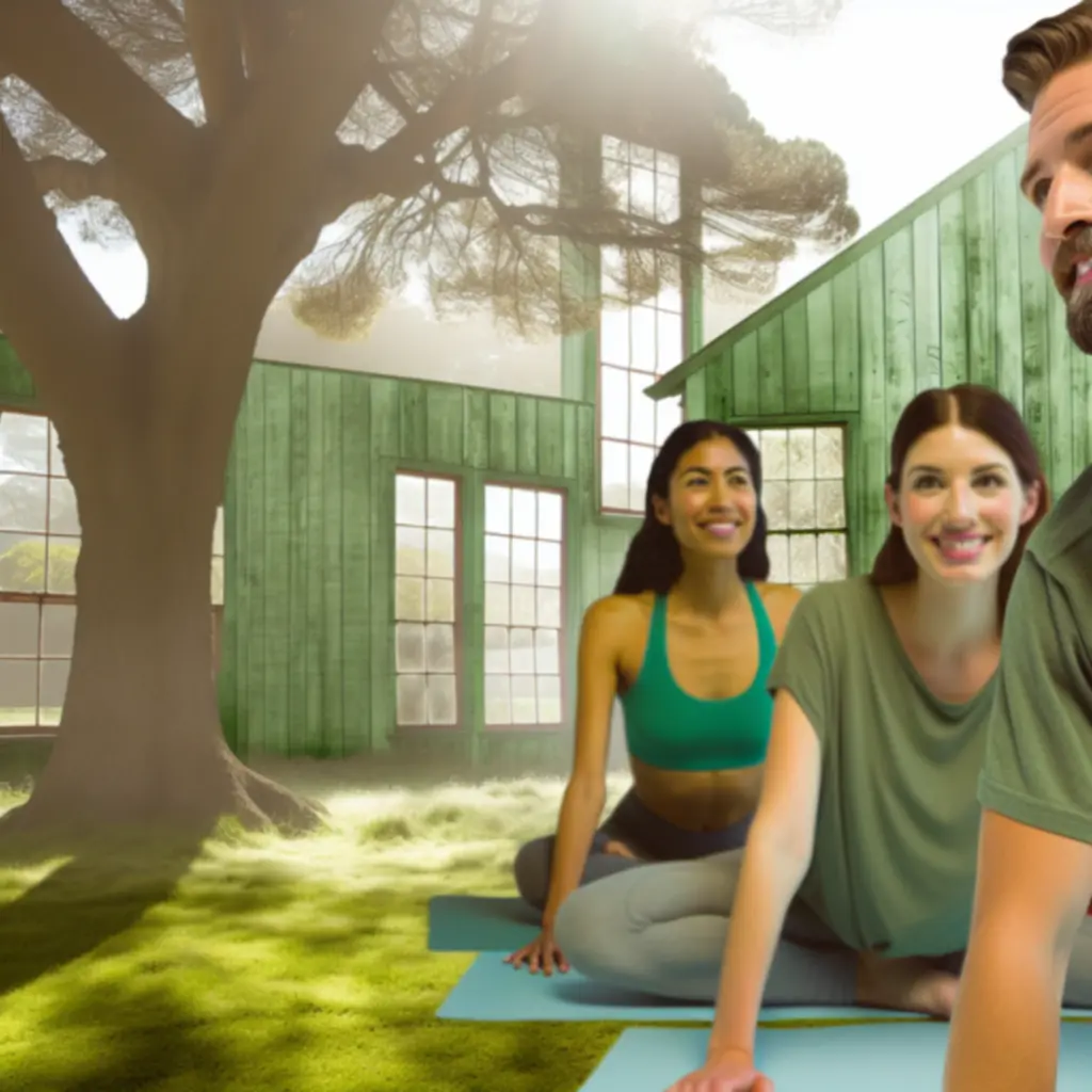 Valós jógázó a ZeenFlowStudio-ban egy koncentrált pózban, napfényes térben.