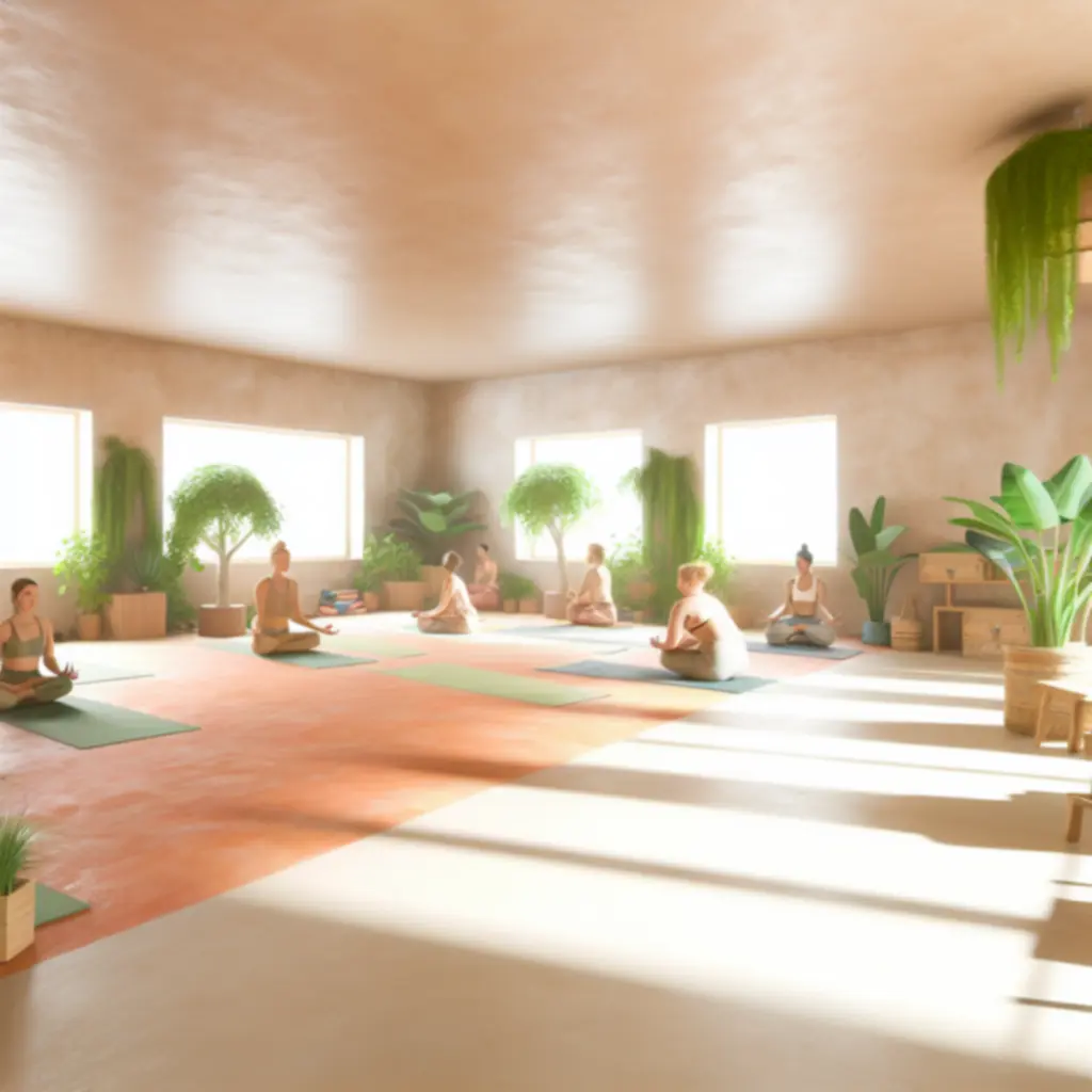 Letisztult, világos és természetközeli jógatér a ZeenFlowStudio-ban, nyugodt hangulattal